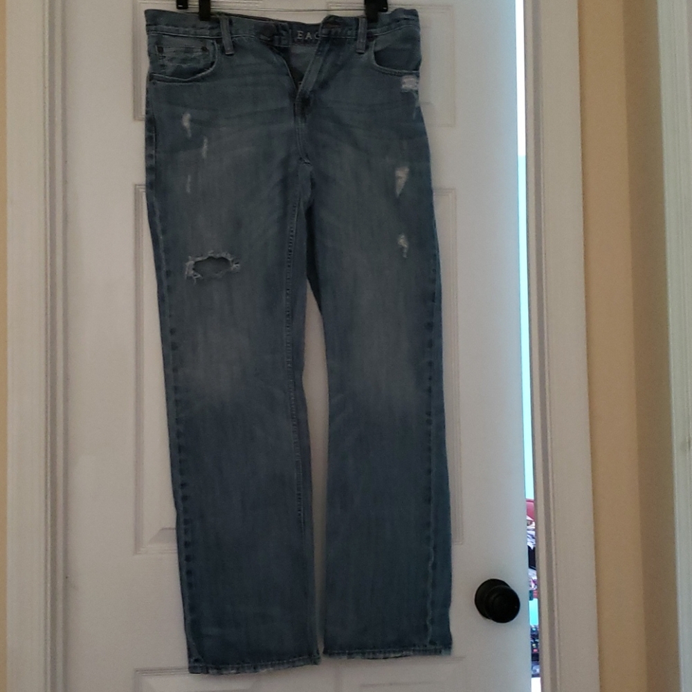 American Eagle Bootcut Ripped Jeans - Picture 3 of 5